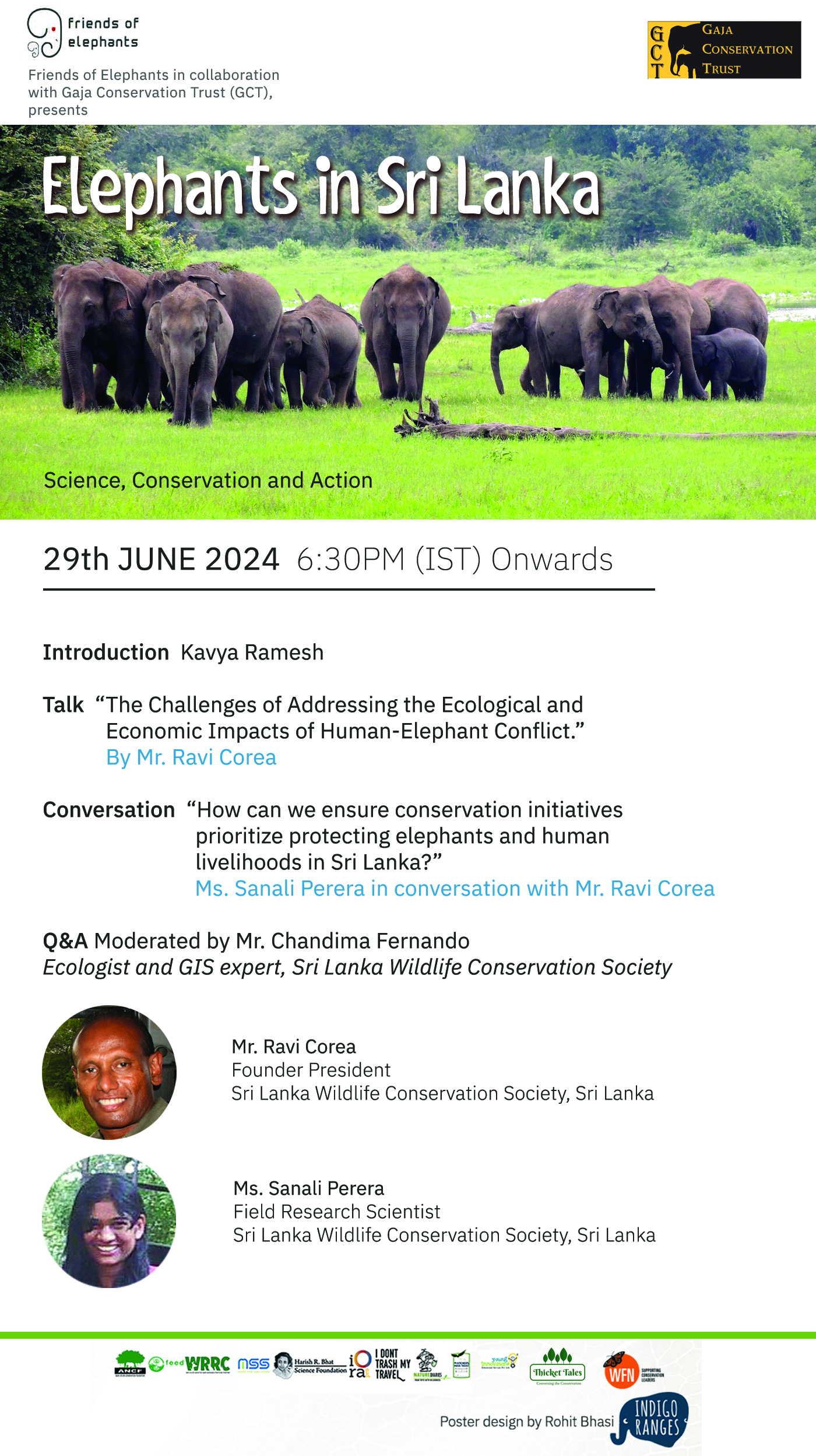 Elephants in Sri Lanka(Science, Conservation and Action)